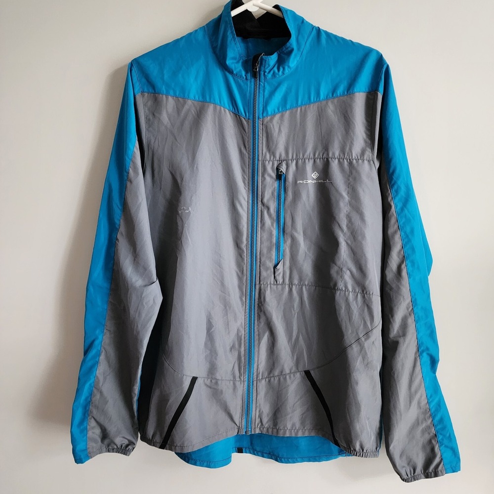 RONHILL Running Jacket Mens Small Lightweight Shell Windbreaker Performance